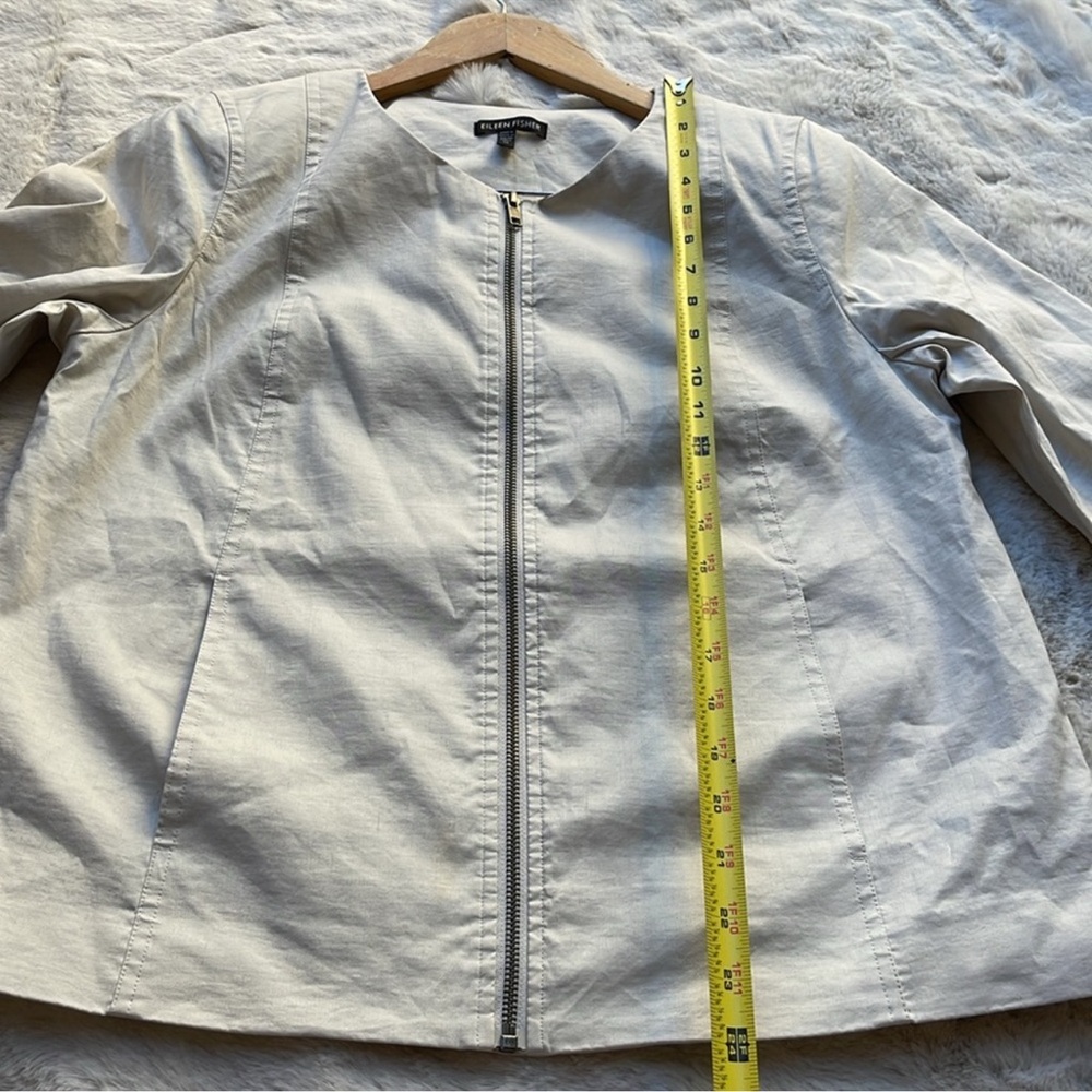 Eileen Fisher Women's Zip-Up 3/4 sleeve Jacket size M - Picture 6 of 7